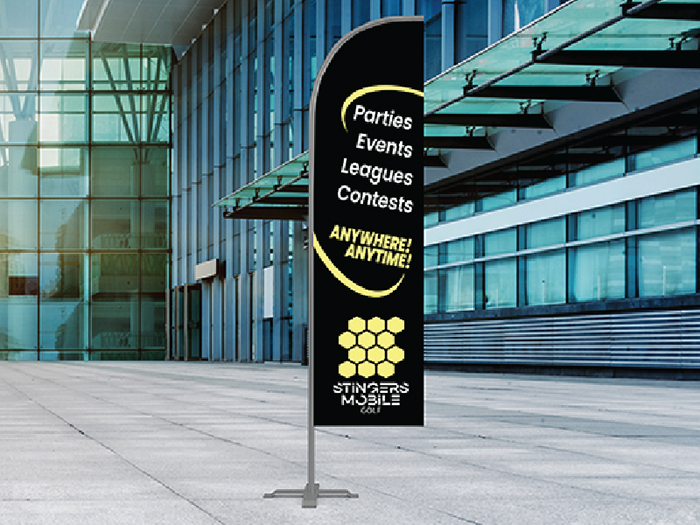 Stingers Mobile feather flag